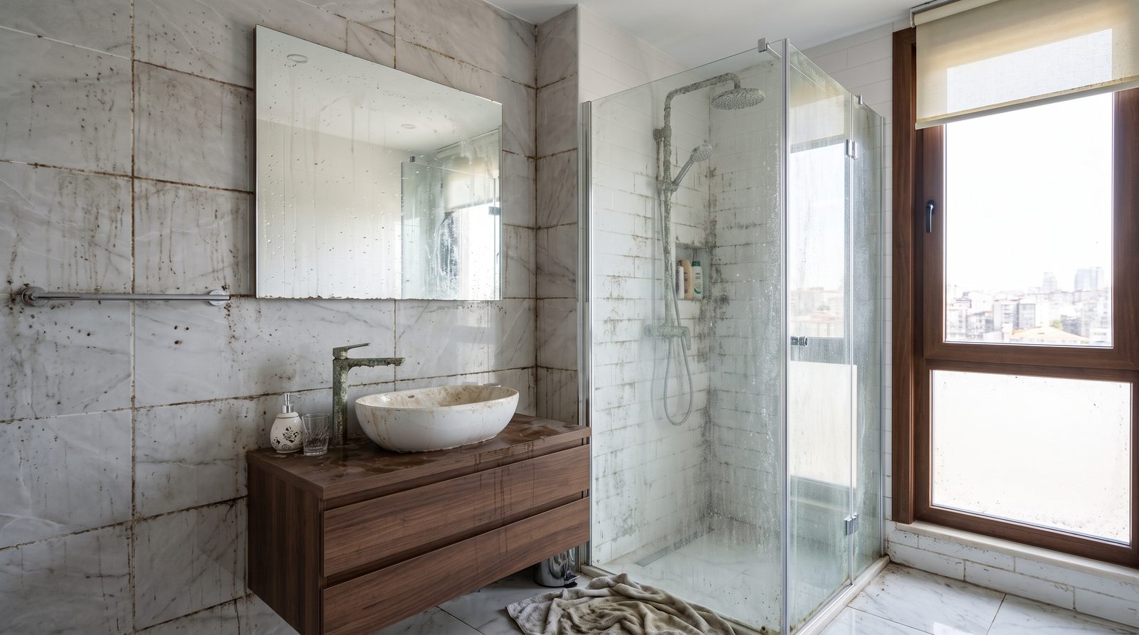 Temizlik öncesi banyo
